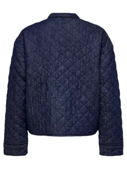 New Hallie Quilted Denimjakke, , L Dame Jakker & Frakker