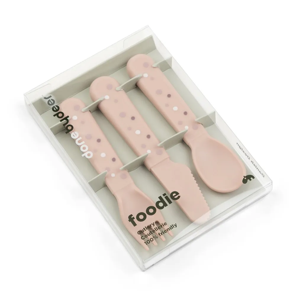 Done by Deer Happy Dots Foodie Bestiksæt-Børn Bestik|Børneservice