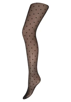 Online Heart Tights, , S/M Dame Strømper