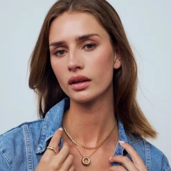 Sif Jakobs Jewellery Heartbeat Halskæde,-Dame Halskæder