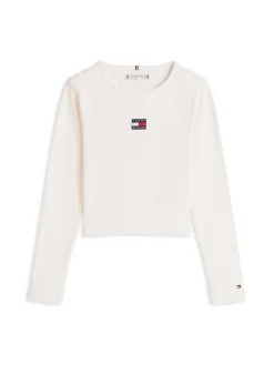 Tommy Hilfiger Heritage Flag Rib Bluse, , 164 cm-Børn Bluser
