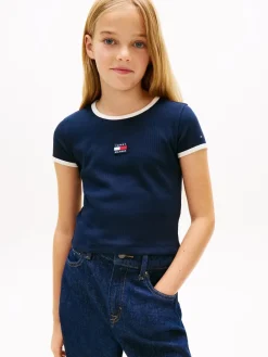Tommy Hilfiger Heritage Flag Top, , 140 cm-Børn T-Shirts & Toppe