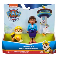 Paw Patrol Hero Pup Mayor Goodway & Rubble Legetøjsfigurer-Børn Legetøjsfigurer & Klodser