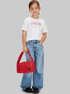Calvin Klein High Rise Wide Leg Jeans, , 164 cm-Børn Jeans