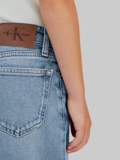 Calvin Klein High Rise Wide Leg Jeans, , 164 cm-Børn Jeans