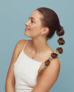 Clearance Hold On Tight Hair Rings 6-Pack, Blue/Green Dame Hårpynt|Tilbehør Til Hår