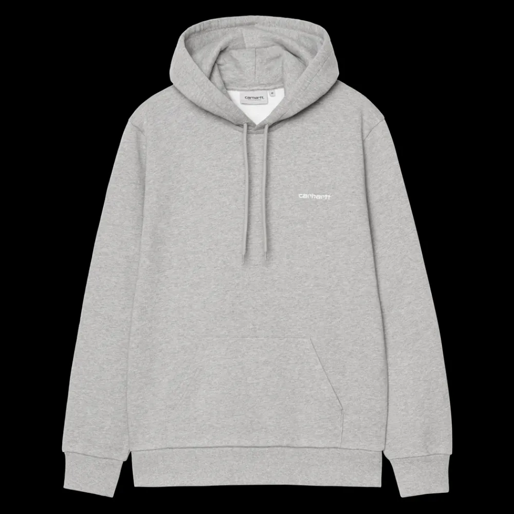 Carhartt WIP Hooded Script Embrodery Sweatshirt, , M- Sweatshirts & Trøjer