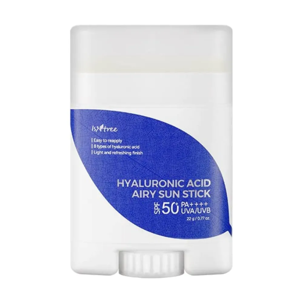 Isntree Hyaluronic Acid Airy Sun Stick SPF50+ PA++++, 22 g- Solbeskyttelse