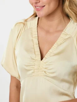 Neo Noir Illana Heavy Sateen Kjole, , 38-Dame Kjoler