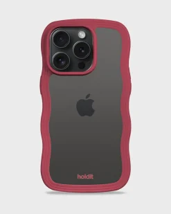 holdit Iphone 14 Pro Max Transparent Wavy Cover,-Dame Mobilcovers|Mobilcovers