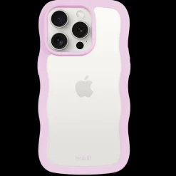 holdit Iphone 15 Pro Transparent Wavy Cover,-Dame Mobilcovers|Mobilcovers
