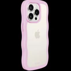holdit Iphone 15 Pro Transparent Wavy Cover,-Dame Mobilcovers|Mobilcovers