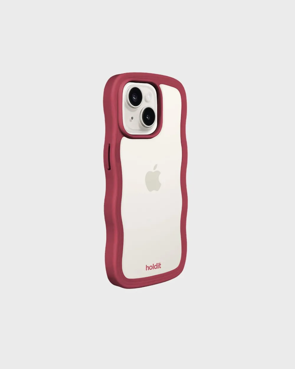 holdit Iphone 15/14/13 Transparent Wavy Cover,-Dame Mobilcovers|Mobilcovers