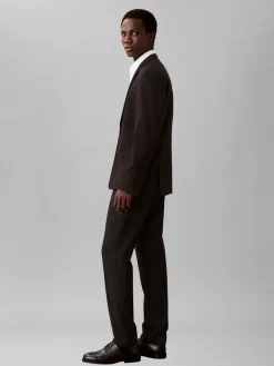 Hot Italian Wool Blend Slim Habitbukser, , 56 Jakkesæt & Blazere