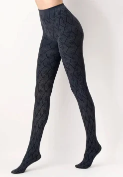 Jacquard Design 60 Strømpebukser, , S/M Dame Strømper