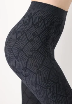 Jacquard Design 60 Strømpebukser, , S/M Dame Strømper