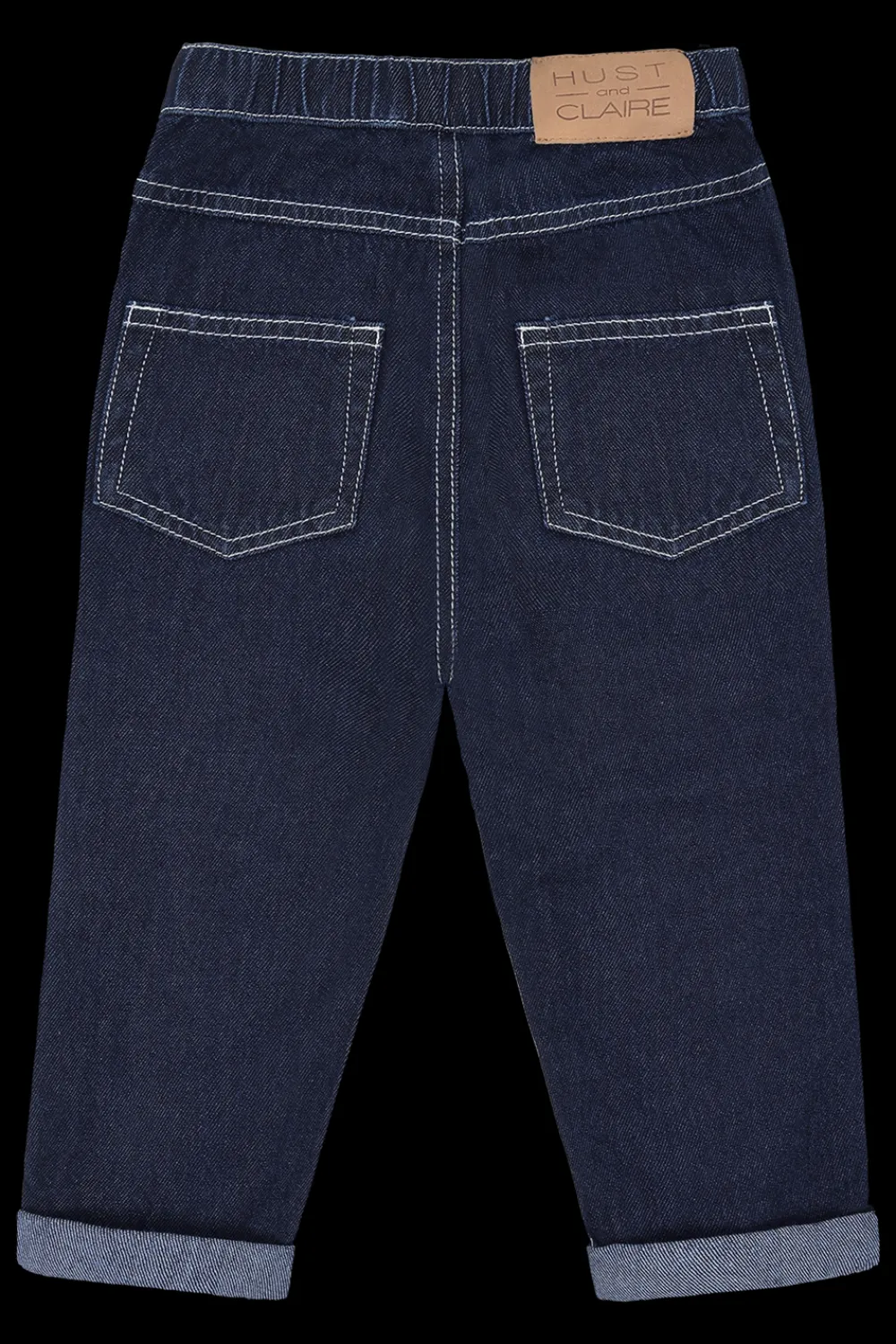 Hust & Claire James Dark Jeans, , 128 cm-Børn Jeans