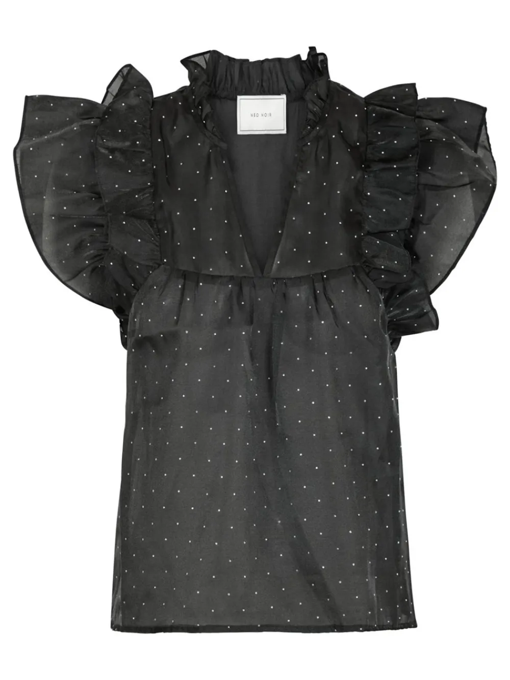 Neo Noir Jayla Bedazzled Top, , 36-Dame Bluser & Skjorter