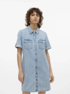 Hot Jennie Denimkjole, , S Dame Kjoler