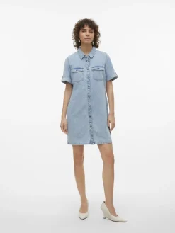 Hot Jennie Denimkjole, , S Dame Kjoler