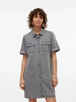 Hot Jennie Denimkjole, , XS Dame Kjoler