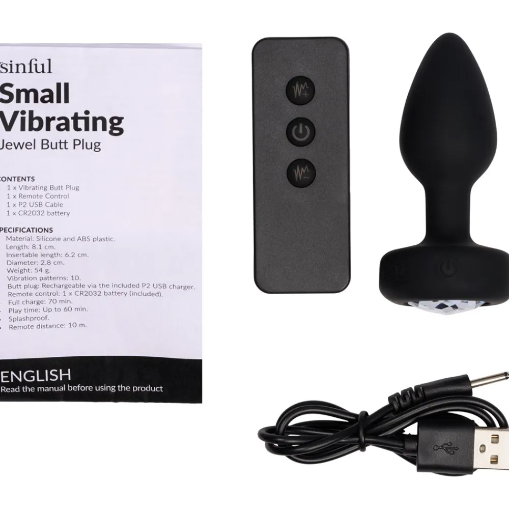 Sale Jewel Vibrerende Small Butt Plug Sexlegetøj