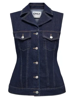 Sale Joana Rinse Denim Vest, , XL Dame Veste