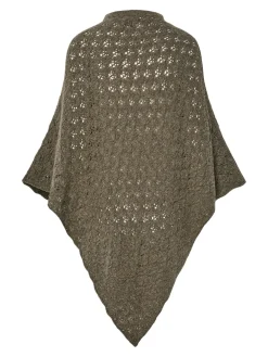 Pieces Joelle Poncho, , One size-Dame Strik & Sweatshirts