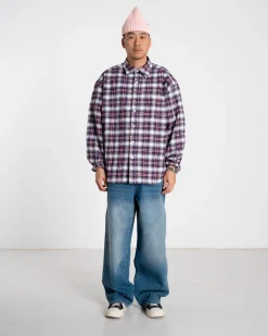 Jong Em Check Overshirt, , L Overshirts