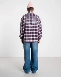 Jong Em Check Overshirt, , L Overshirts