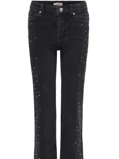 KIDS ONLY Juicy Rhinestone Wide Leg Jeans, , 152 cm-Børn Jeans