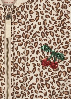 Konges Sløjd Juno Printed Sequin Bomber Jakke, , 92 cm-Børn Overtøj