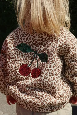Konges Sløjd Juno Printed Sequin Bomber Jakke, , 92 cm-Børn Overtøj