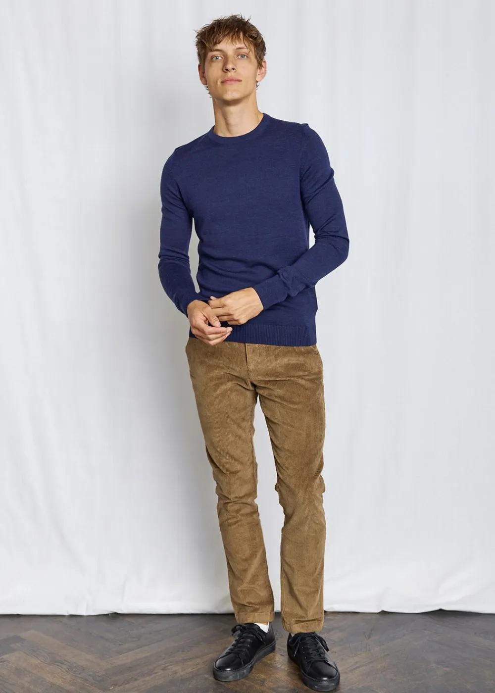 Bruun & Stengade Jupiter Regular Fit Striktrøje, , XL- Strik