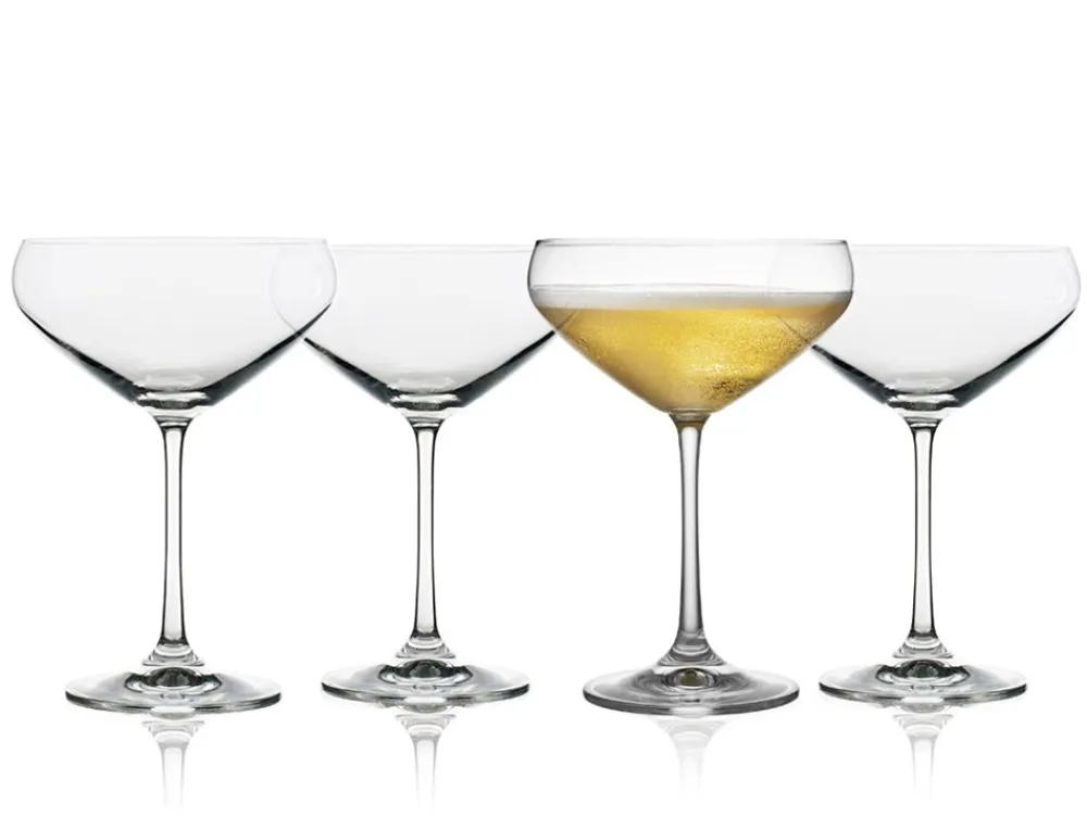 Lyngby Glas Juvel 4-pak Champagneskål, , 34 cl- Køkken|Glas