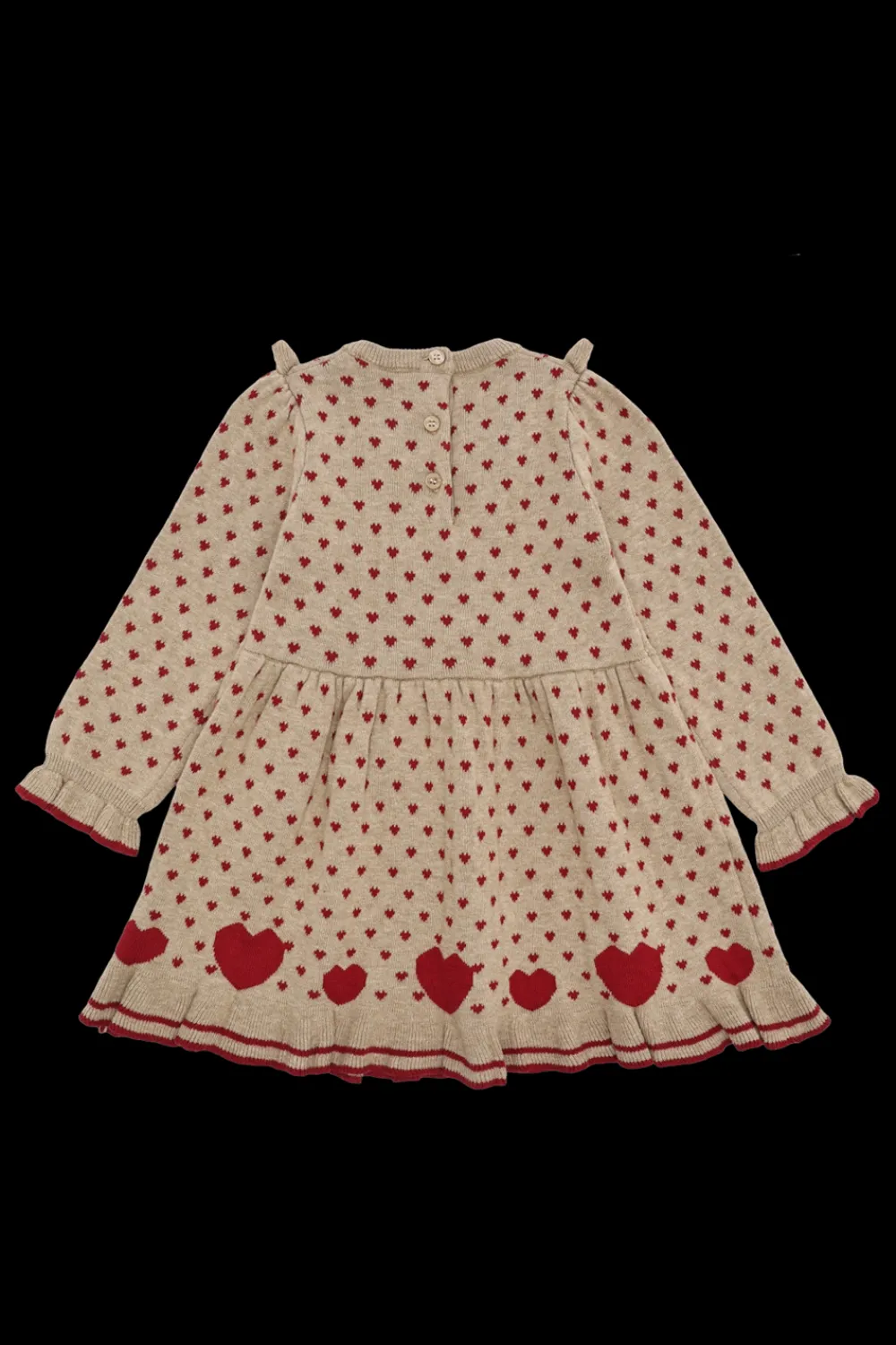 Hust & Claire Karina Hearts Kjole, , 128 cm-Børn Kjoler