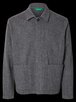 Annarr Kerr Herringbone Hybrid Jakke, , 48- Jakker & Frakker
