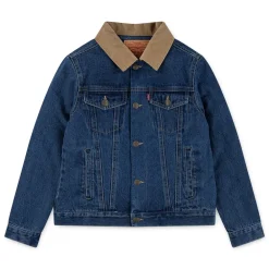New Kids Quilted Lined Trucker Denimjakke, , 6 år Børn Overtøj