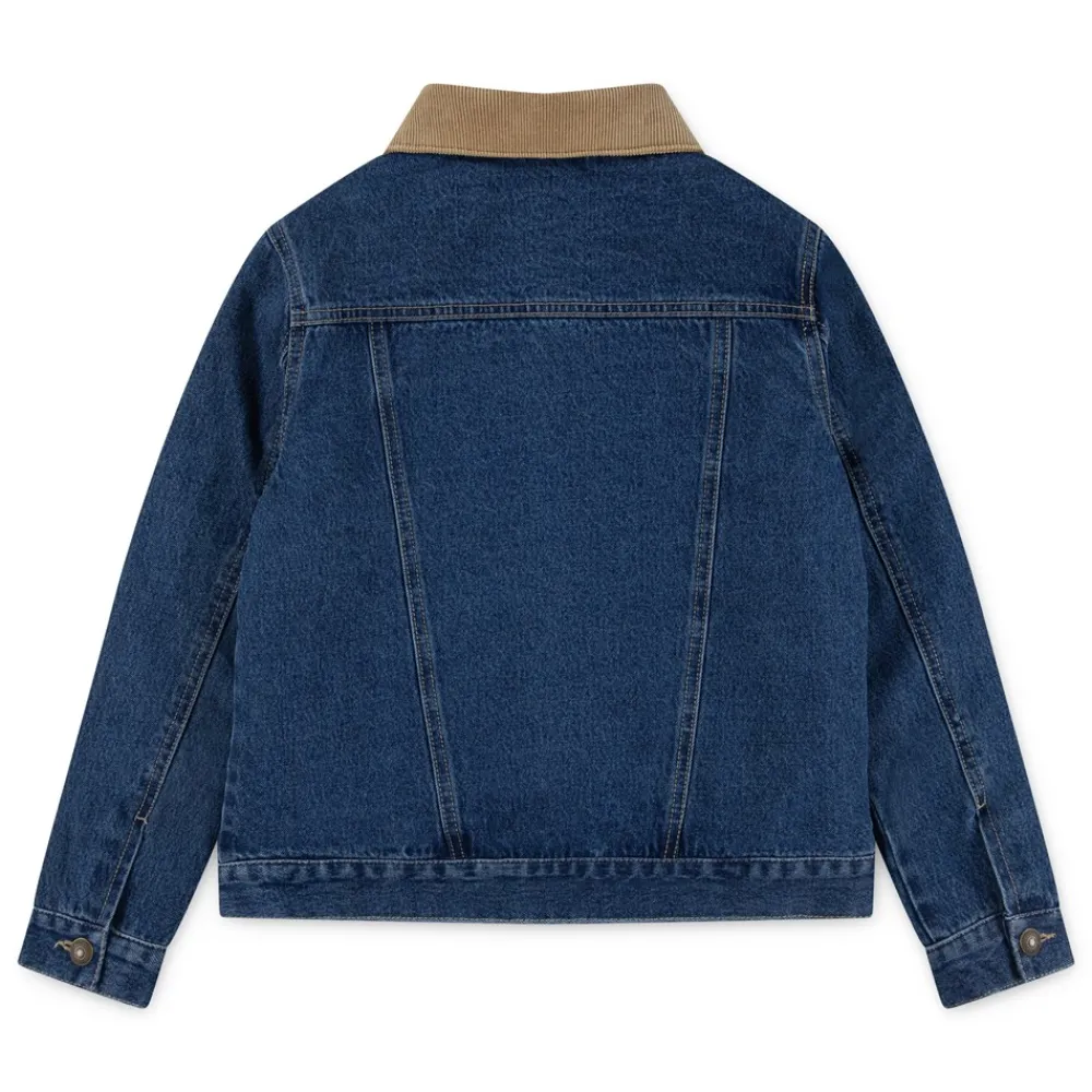 New Kids Quilted Lined Trucker Denimjakke, , 6 år Børn Overtøj