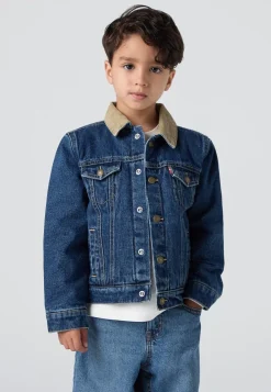 New Kids Quilted Lined Trucker Denimjakke, , 6 år Børn Overtøj