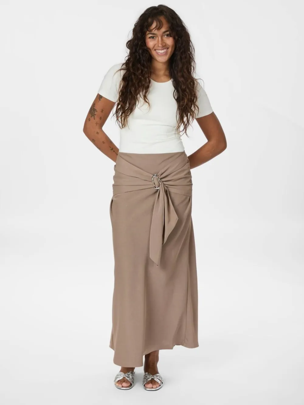 Sale Kit Dull Sateen Nederdel, , 40 Dame Nederdele