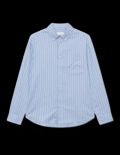 Hot Kolton Herringbone Poplin Skjorte, , XL Skjorter