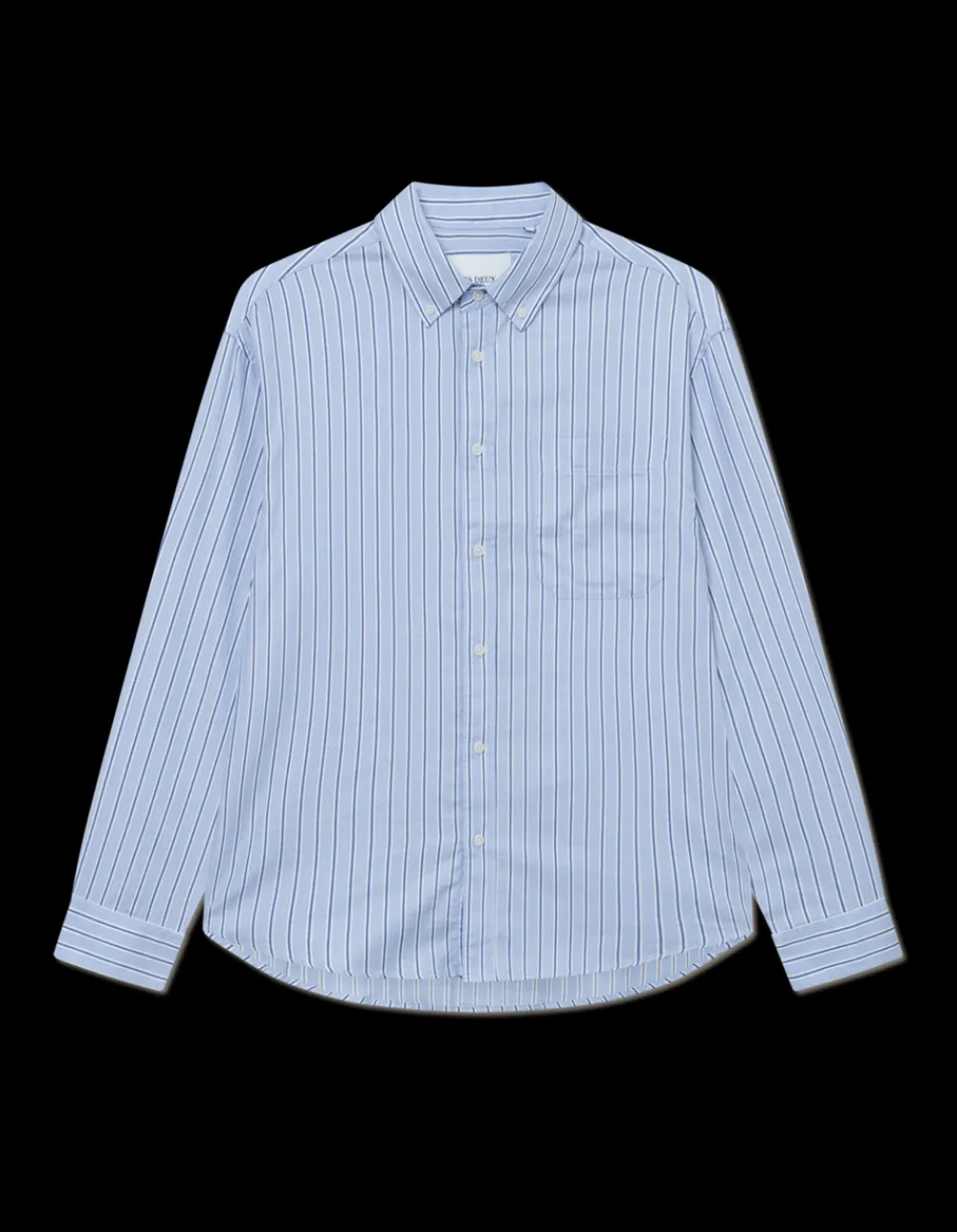 Hot Kolton Herringbone Poplin Skjorte, , XL Skjorter