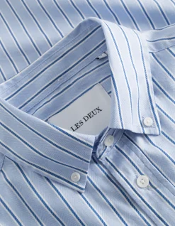 Hot Kolton Herringbone Poplin Skjorte, , XL Skjorter