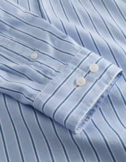 Hot Kolton Herringbone Poplin Skjorte, , XL Skjorter