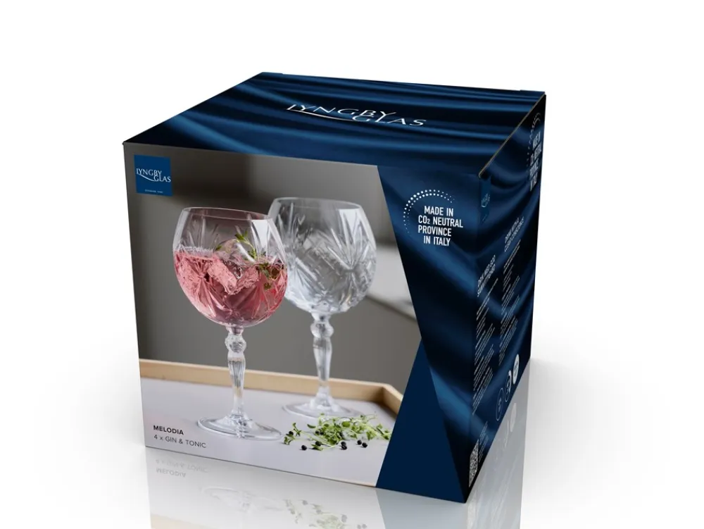 Discount Krystal Medlodia 4-pak Gin & Tonic Glas, , 65 cl Køkken|Glas