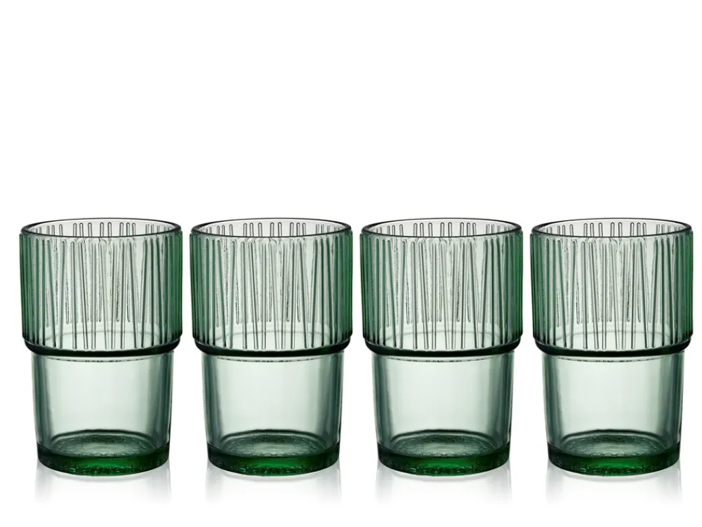 Online Kusintha 4-pak Cafeglas, Grøn, 38 cl Glas