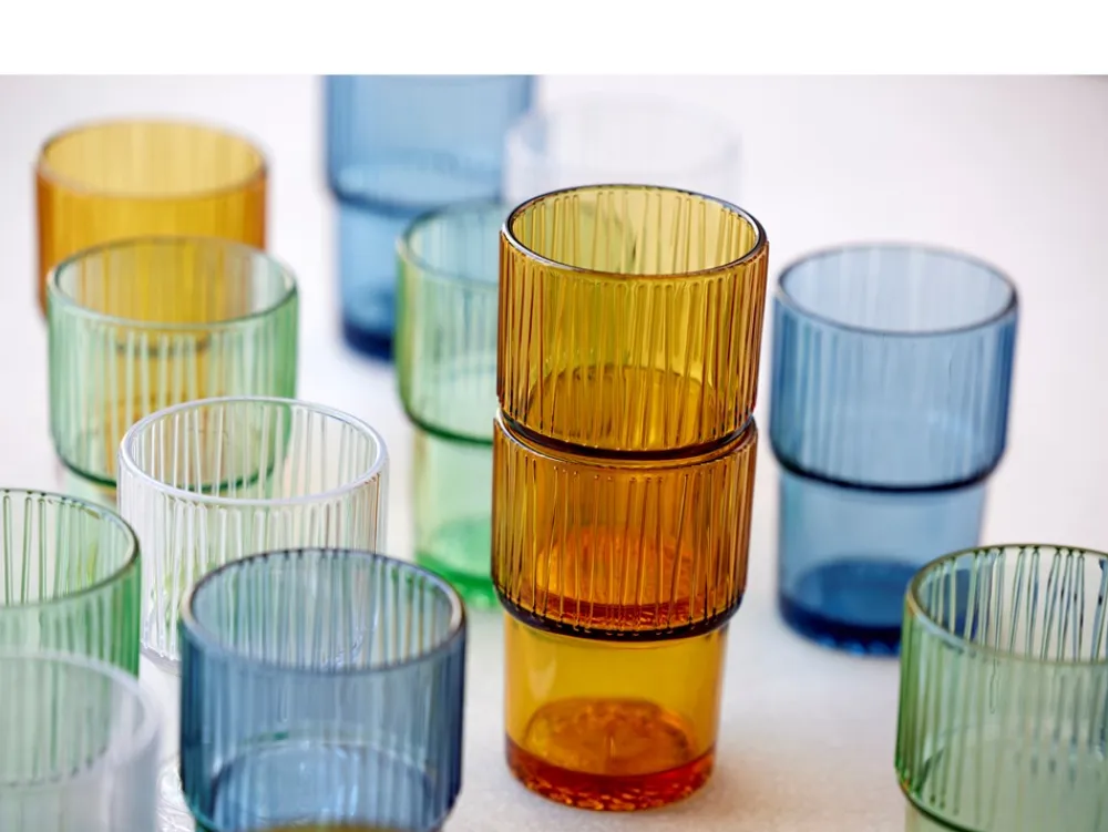 Online Kusintha 4-pak Cafeglas, Grøn, 38 cl Glas