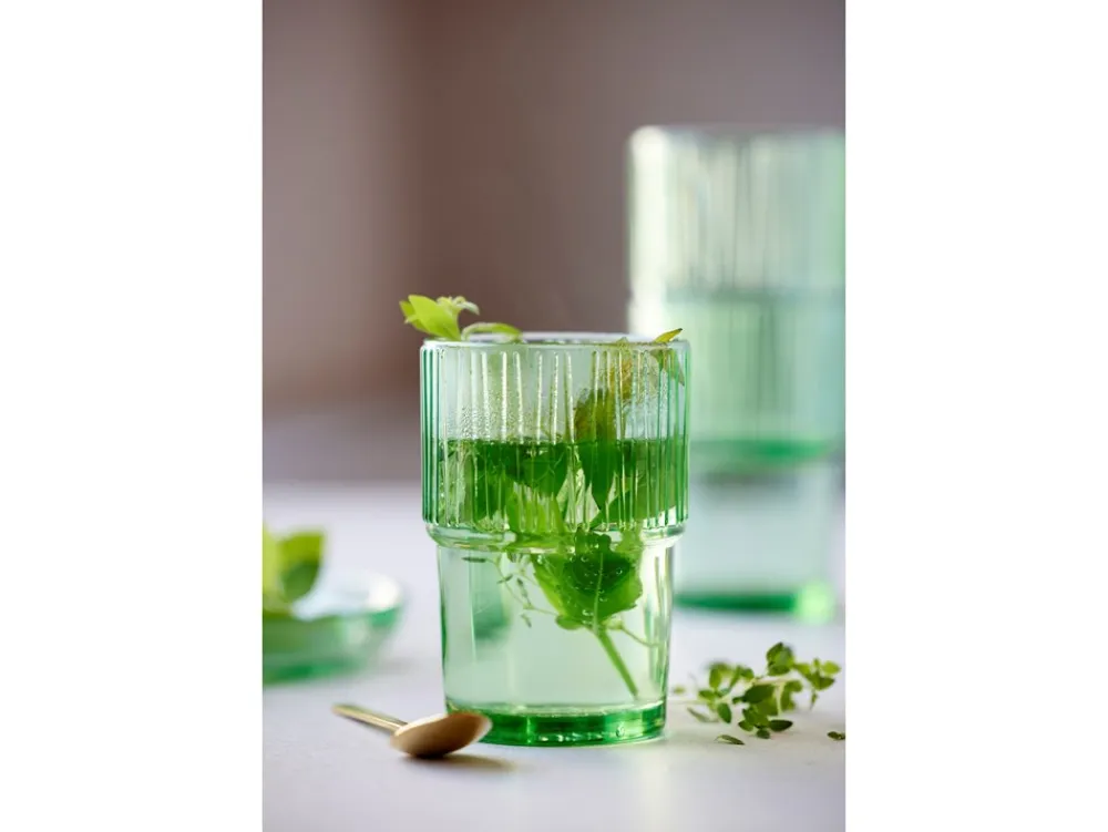 Online Kusintha 4-pak Cafeglas, Grøn, 38 cl Glas