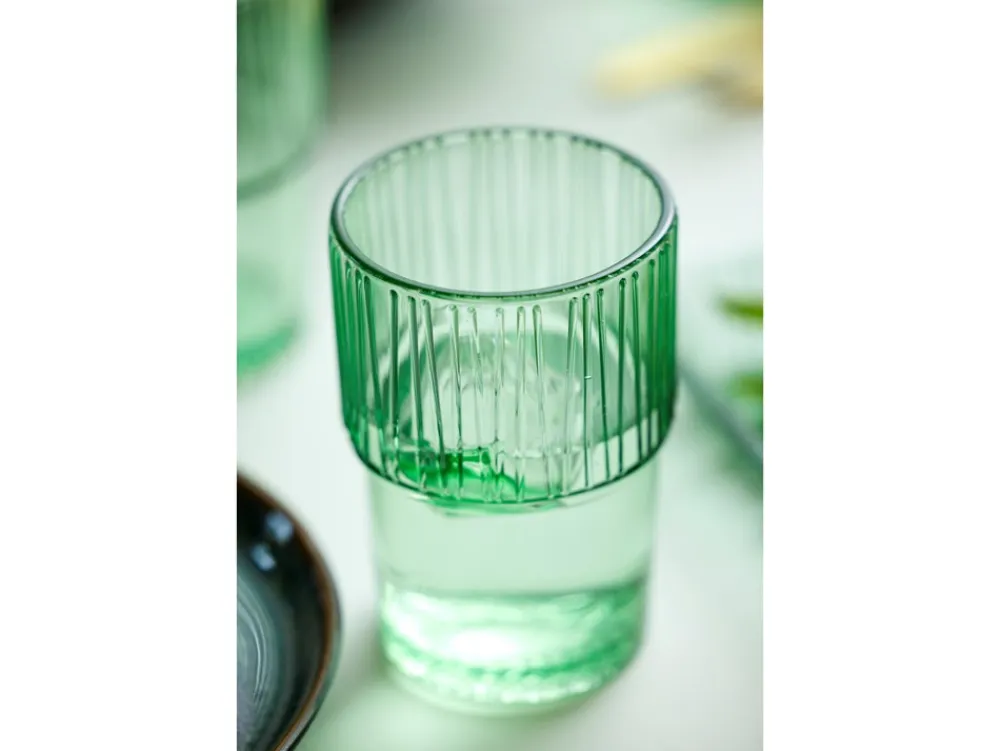 Online Kusintha 4-pak Cafeglas, Grøn, 38 cl Glas